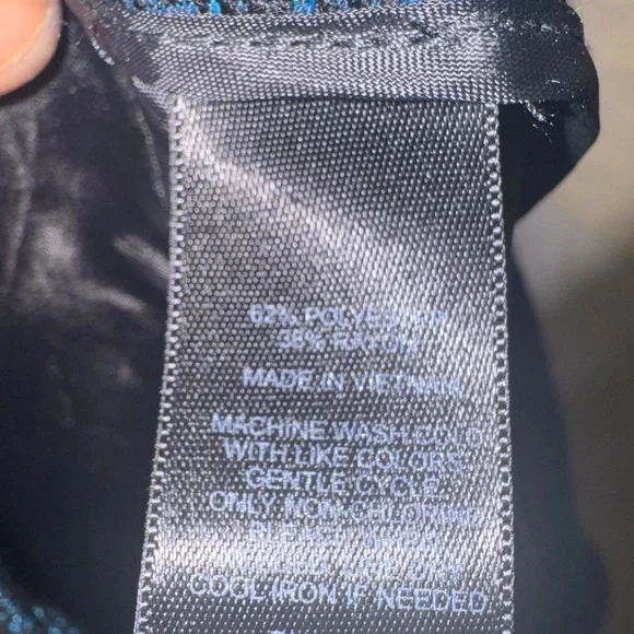 Express Women's Dark blue marled pull on pants . Size 8. Inseam 26 length 37. - Picture 3 of 7